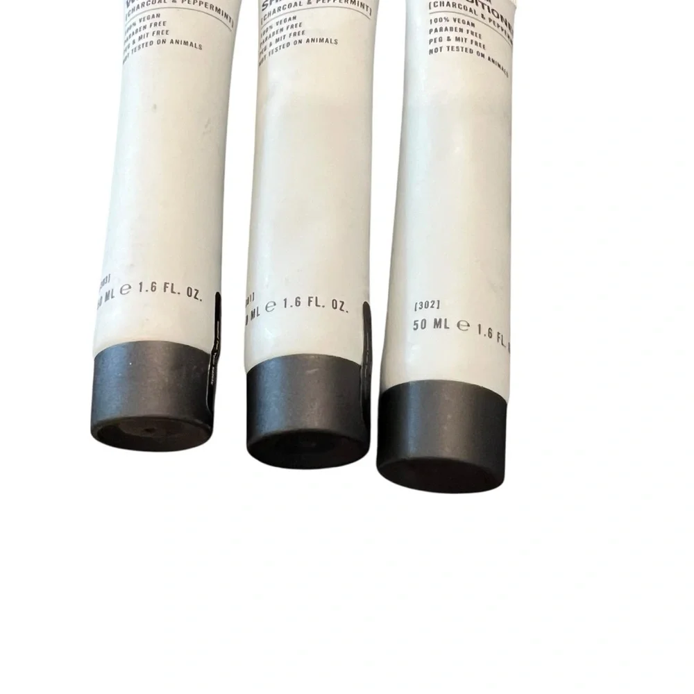 Ink & Water Soap Shampoo Conditioner Hand Body Wash CHARCOAL PEPPPERMINT Set NEW